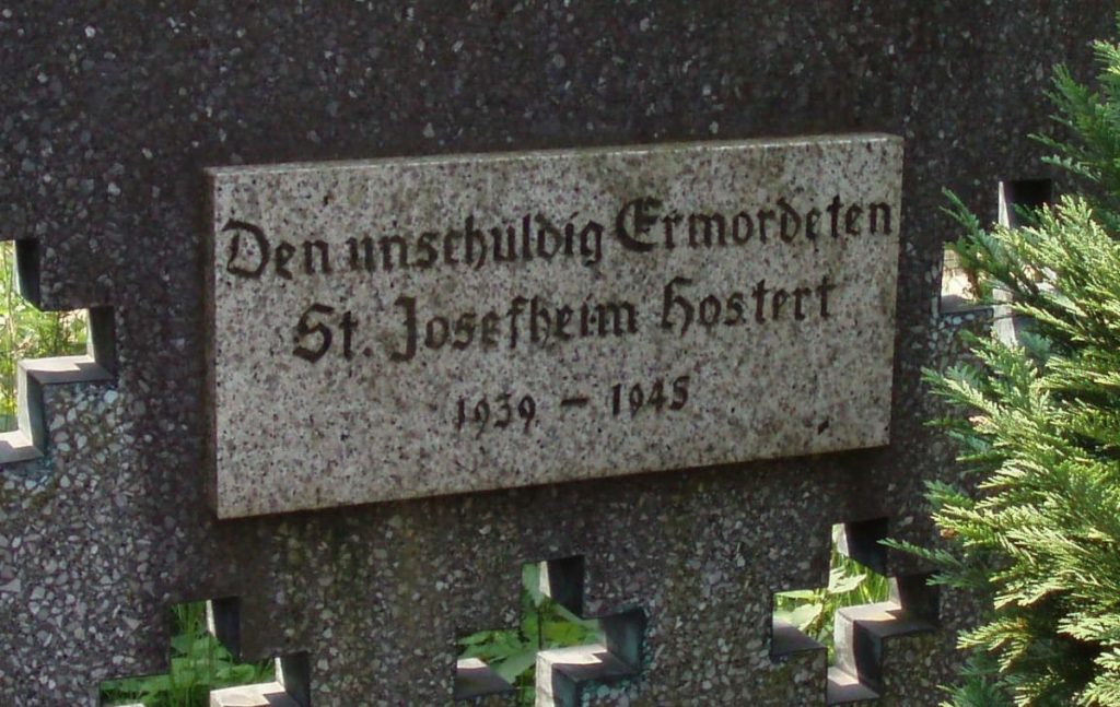 Tafel von 1980 am Hochkreuz